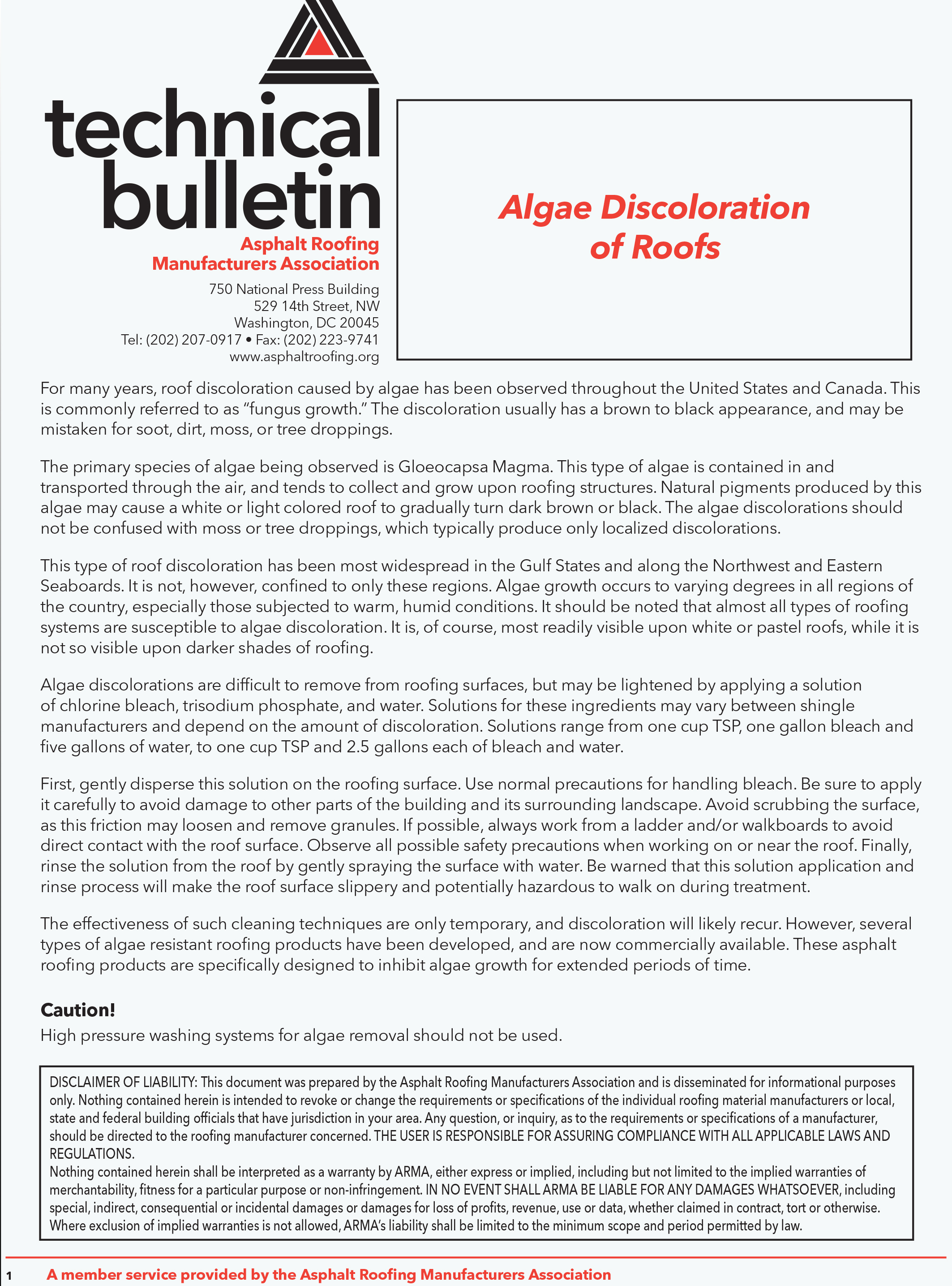 Algae-Discoloration-of-Roofs---ARMA-Technical-Bulletin